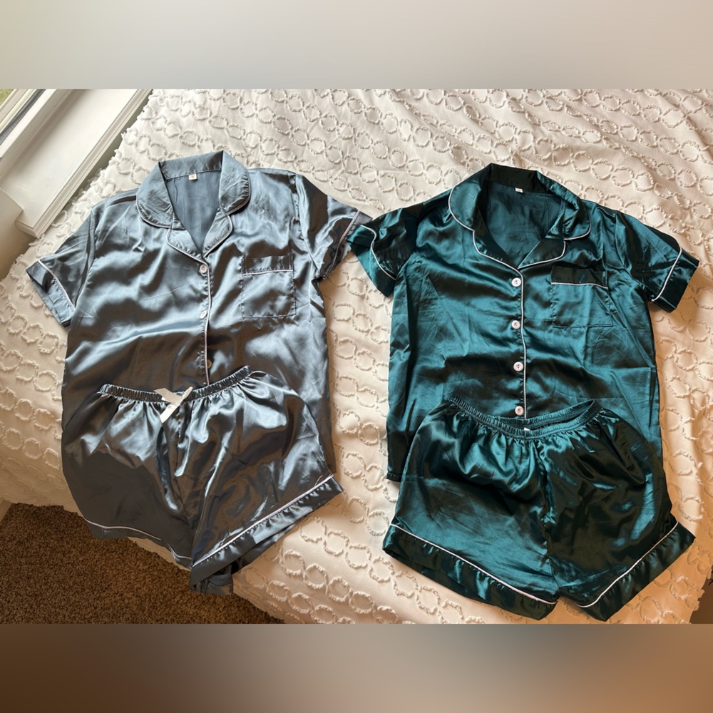 Two short sleeve pajama sets
